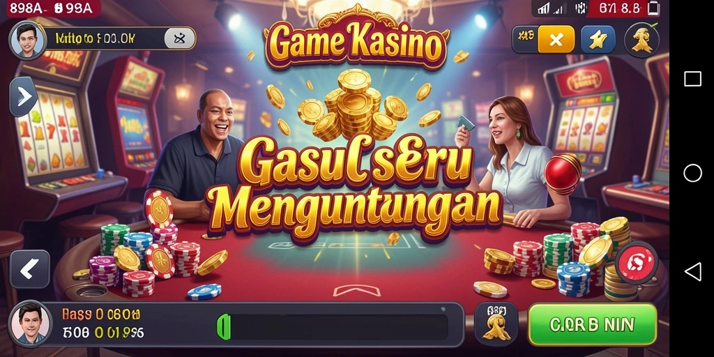 Screenshot utama 898A menampilkan gameplay Kasino yang seru.