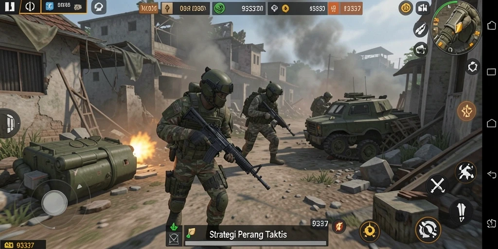 Tampilan gameplay seru di 93337 dengan strategi mendebarkan.