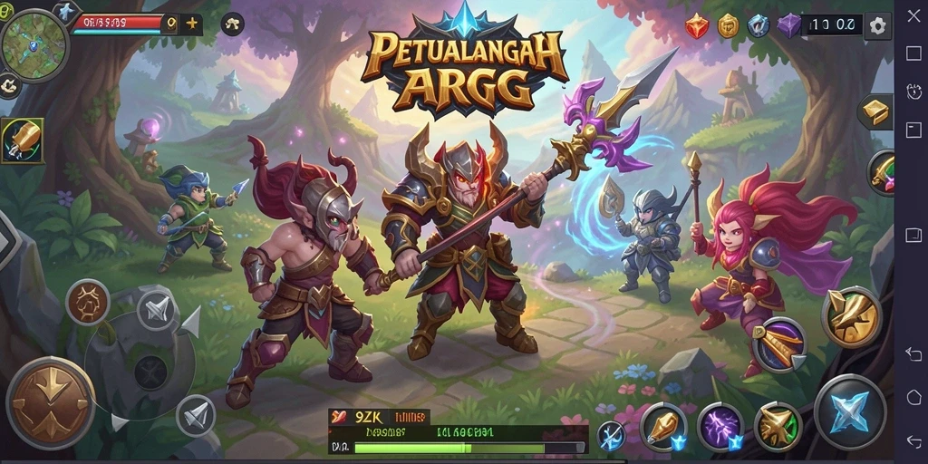 Tampilan gameplay ARPG menarik dalam 9ZK dengan aksi yang intens.
