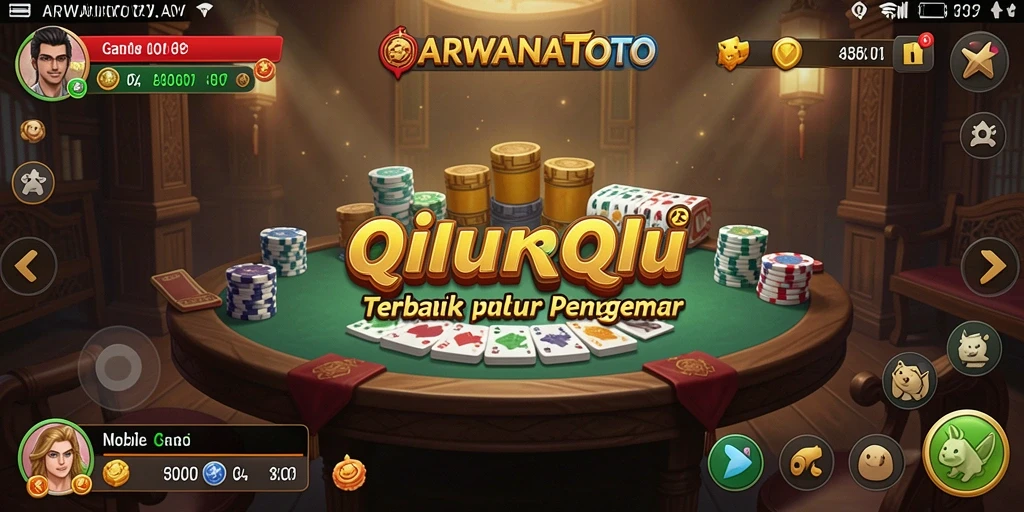 Tampilan gameplay menarik di ARWANATOTO dengan suasana QiuQiu.