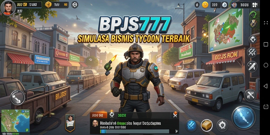 Tampilan gameplay menarik dari BPJS777 yang menunjukkan manajemen bisnis.