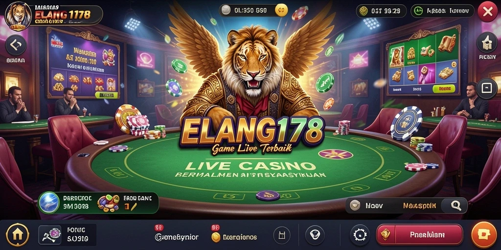 Screenshot utama ELANG178 menampilkan gameplay Live Casino yang seru.