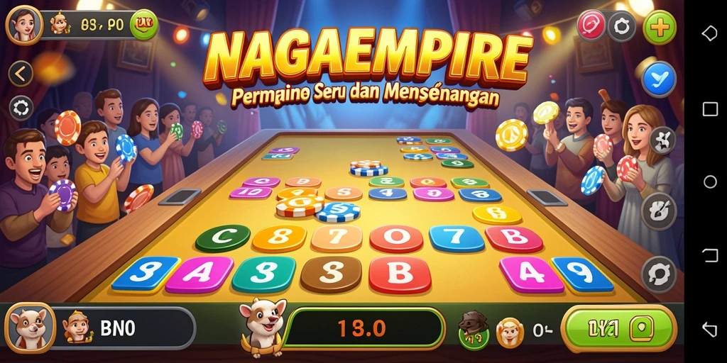 Tangkapan layar gameplay NAGAEMPIRE menunjukkan keseruan bermain Bingo.