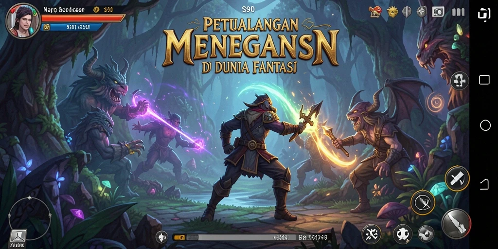 Screenshot S80 menunjukkan pemain menjelajahi hutan lebat dengan grafis menakjubkan.