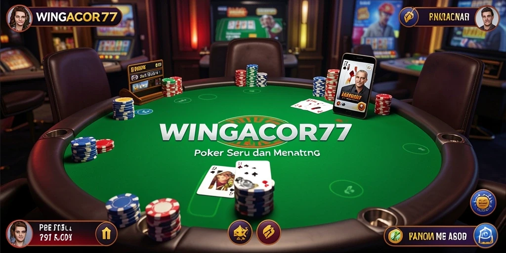 Gambaran gameplay seru di WINGACOR77 saat bermain poker.